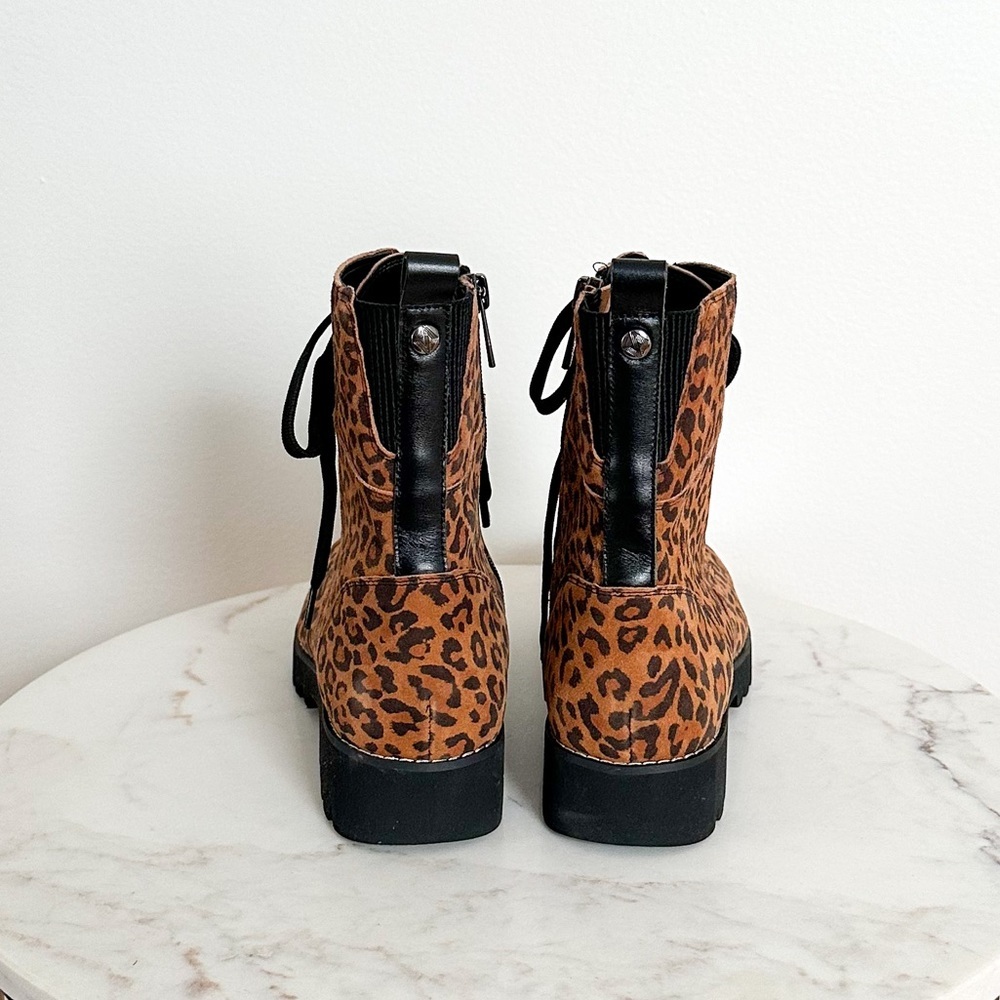 Donald Pliner New Ease Natural Leopard Boots Size 6.5 - Picture 9 of 10